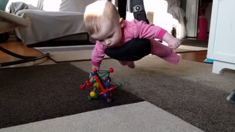 Dad Entertains Himself With Baby Version Of Classic 'Mission Impossible' Scene