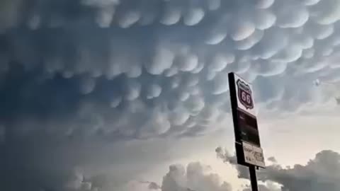 The sky around the world is strange