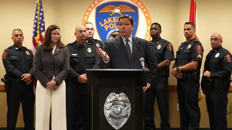 Gov DeSantis Reinforces Support for Law Enforcement