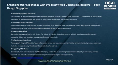 Enhancing User Experience with eye-catchy Web Designs in Singapore — Logo Design Singapore