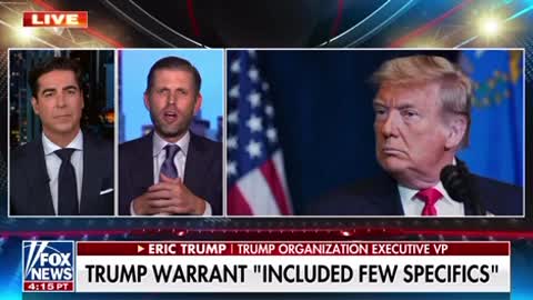 Eric Trump Says Joe Biden Approved The FBI RAID Of Mar-A-Lago