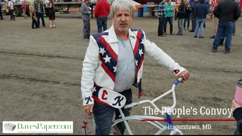 Joe Fields, a.k.a. Evel Knievel Shares What The Canadian Truckers And Patriots Mean To Him