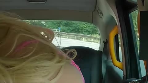 HOT SEXY GIRL IN A CAR PART 4.