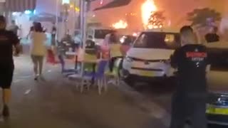 INSANE Footage Of Explosion Erupting in Israel from Rocket