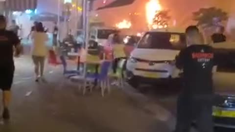 INSANE Footage Of Explosion Erupting in Israel from Rocket