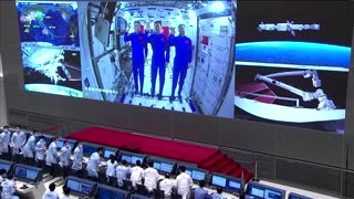 China's Xi holds video call with astronauts