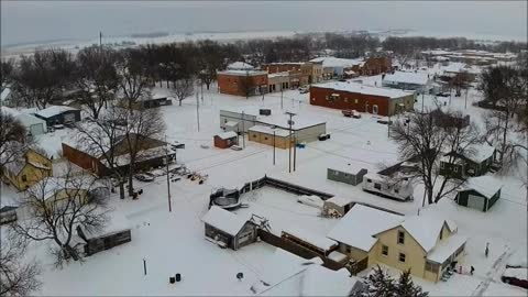 Snowfall Dec. 29, 2020 the village of Cedar Bluffs covered in a blanket of snow.