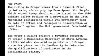 24-0112 - Oregon’s Top Court Keeps Trump On GOP Ballot After Challenge - Could Revisit For General