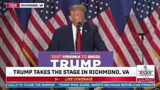 “We’re gonna make a BIG PLAY for Virginia.” — President Trump in Richmond, VA