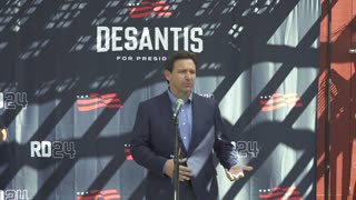 Gov. Ron DeSantis campaigns in New Hampshire at 'Backyard BBQ' event