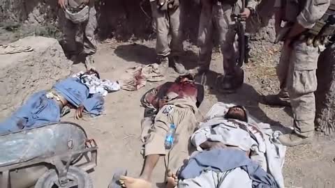 Deadbody in Taliban Afganistan war