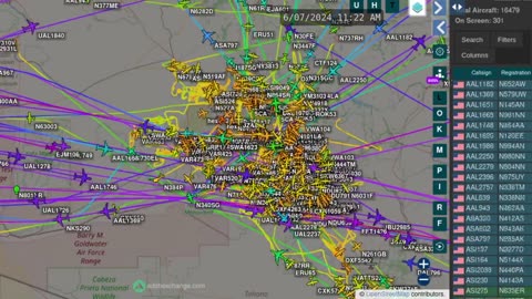 Phoenix Arizona - airplane mafias time lapsed - June 8th 2024 -
