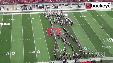 Marching band 'moonwalk' for Michael Jackson