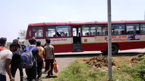 Indian passengers bus