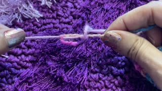 Easy way to switch yarn/Magic knot 🪢 #crochet #craft #art