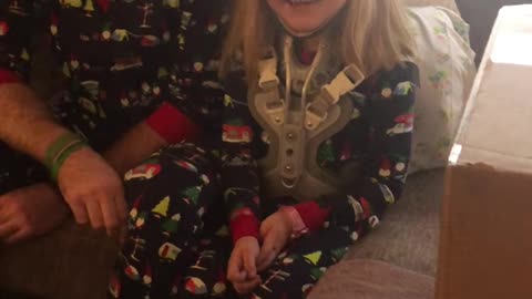 Girl Injured in Tornado That Killed Her Sister Receives Christmas Gifts From Trump