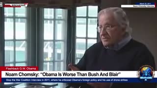 Flashback 2011 - Noam Chomsky: “Obama Is Worse Than Bush And Blair” (But Trump Is Hitler!)