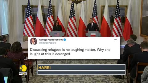 US Vice President Harris under fire for laughing when asked about Ukraine's refugees | English News