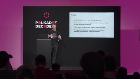 Parity Technologies: Polkadot Staking Dashboard Demo | Polkadot Decoded 2022