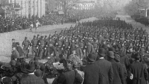 Theodore Roosevelt's Second Inauguration (1905 Original Black & White Film)