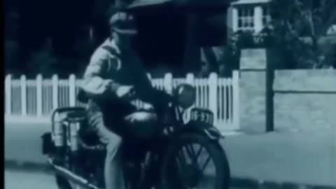 Charcoal powered motorbike developed in the 1940's