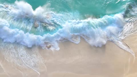 Beautifull sea waves HD stock footage