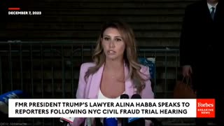 Alina Habba - Trump's lawyer - says of Letitia James "You should be ashamed of yourself"