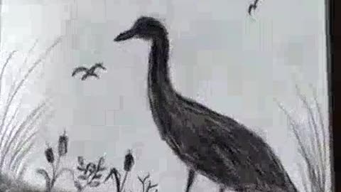 Charcoal Pencil Sketch - Scenery.mp4
