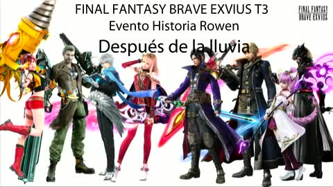 FF Brave Exvius HD Evento Historia Rowen Después de la lluvia (Sin gameplay)
