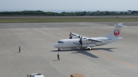 Small plane at the Hakodate Airport