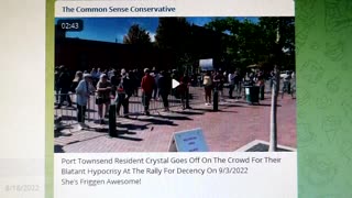 Robert Zerfing Common Sense Conservative: Crystal Cox Goes off on Crowd for Hypocrisy