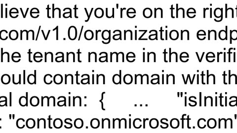 How to get Azure tenant name from graphmicrosoftcom