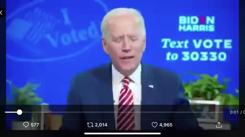Joe Biden admits to Voter Fraud video proof.