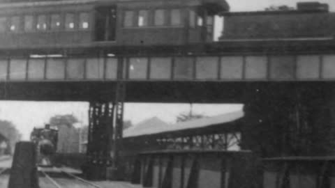 Philadelphia Express, Jersey Central Railway (1897 Original Black & White Film)