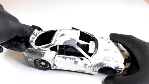 Transform Damaged Toyota Supra Model Car