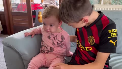 Kids ADORABLE Reaction To Meeting Their New Family Baby!"".