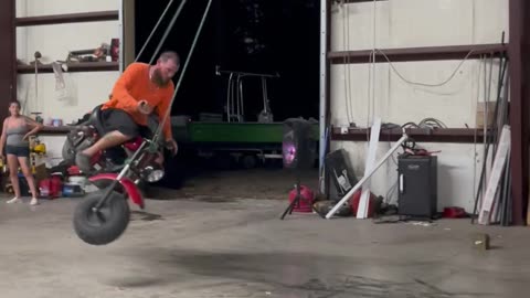 Shop Guys Invent Motorbike Swing