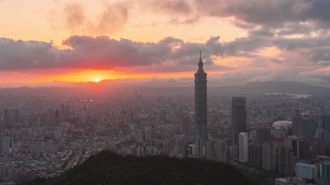 Hyper Time Lapse Video of Taipei During a Busy Afternoon.