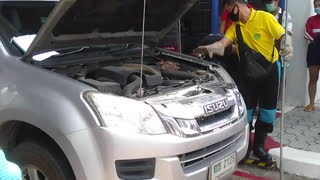 Snake Tries to Sleep in Truck