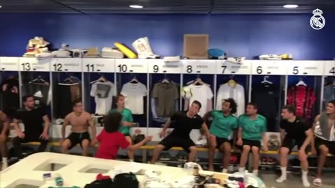 MARCELO's son ENZO shows off his skills in the Real Madrid dressing room