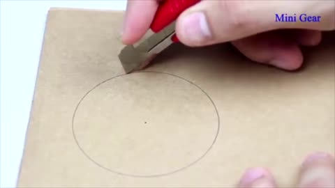 Make A Small Disc Out Of Cardboard