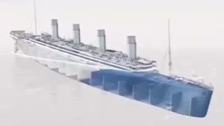 Animation on how the Titanic sank