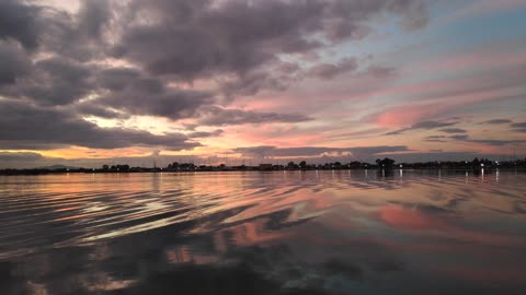 Amazing colors while the sun sets in Mesologhi