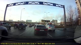 Speedy Garbage Truck Makes Quite the Entrance