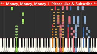 Abba - Money, Money, Money (Keyboard and Organ Tutorial)