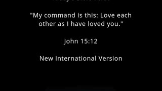 Today's Bible Verse John 15:12