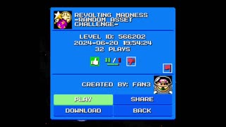 Mega Man Maker Level Highlight: "Revolting Madness -Random Asset Challenge-" by Fan3