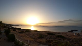Sunset time lapse in Aigina island