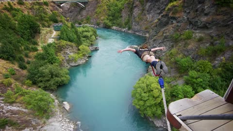 Extreme Bungy Jumping with Cliff Jump Shenanigans! Play On in New Zealand! 4K!