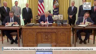 United States brokers breakthrough economic deal between Serbia and Kosovo
